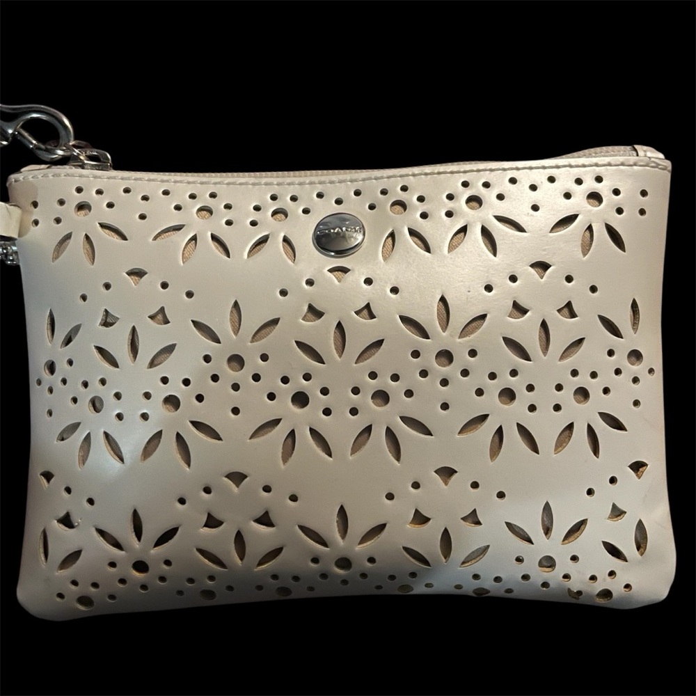 White coach wristlet